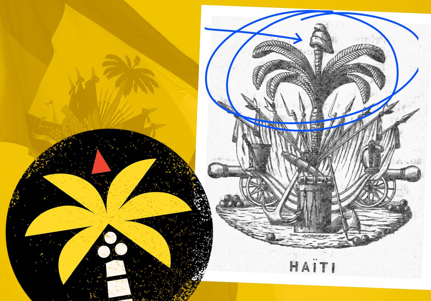 Logo Inspo from the Haitian Flag